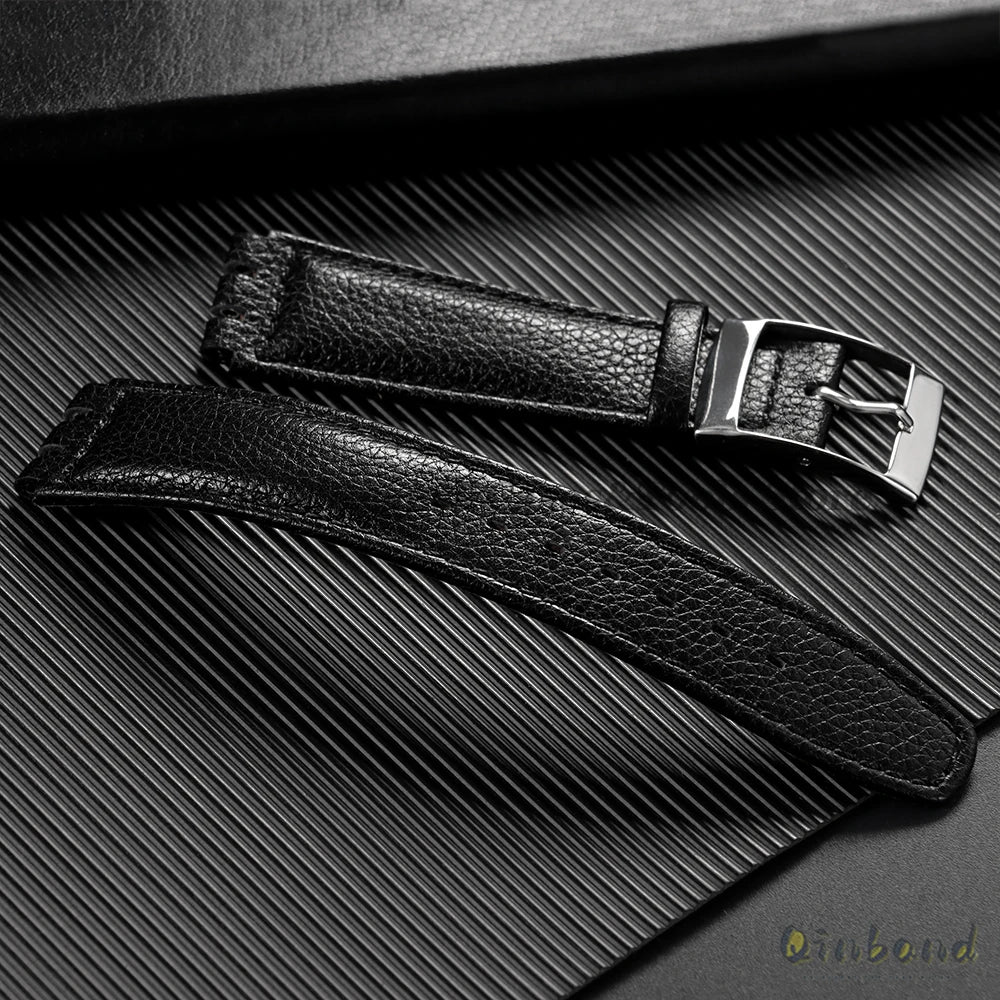 Cowhide Leather Watch Strap for Swatch Series 17mm Bracelet Men Women Waterproof Sport Replacement Watchband Belt Accessories