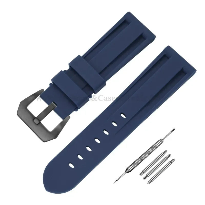 Camouflage Rubber Strap For Panerai Band 20mm 22mm 24mm 26mm Silicone MenSport Waterproof Wristband For Omega Universal Bracelet