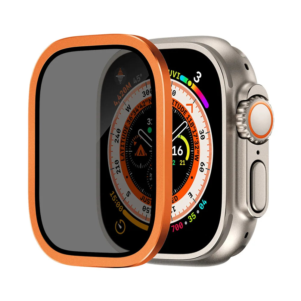 For Apple Watch Ultra 2 49MM Anti-Peeping Tempered Glass Cover For Apple Watch Ultra 49mm Anti-Glare Screen Protector Accessory