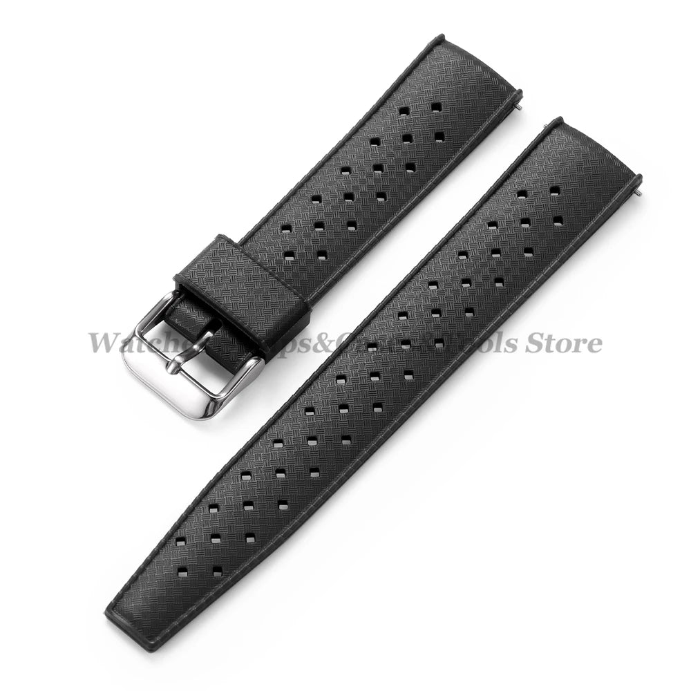 20mm 22mm Tropical Silicone Strap for Oris for Seiko Diving Sport Watchband for Huawei Watch GT5/GT4 Men Women Sport Smart Bands
