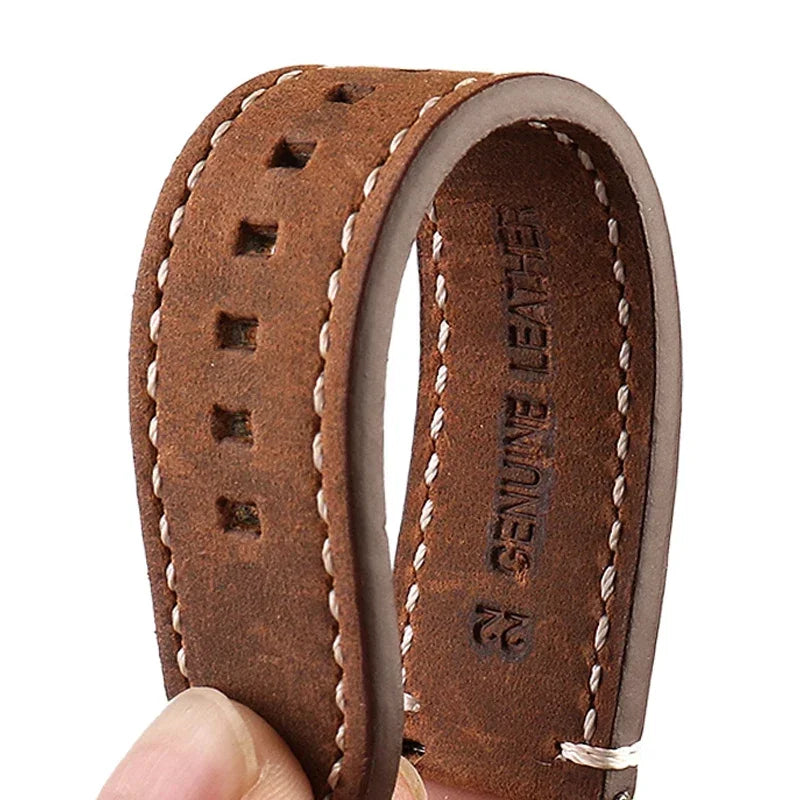 Watchband 18mm 19mm 20mm 21mm 22mm 24mm Wrist Belt for Huawei 42mm 46mm Black Yellow Brown Strap for Samsung Galaxy