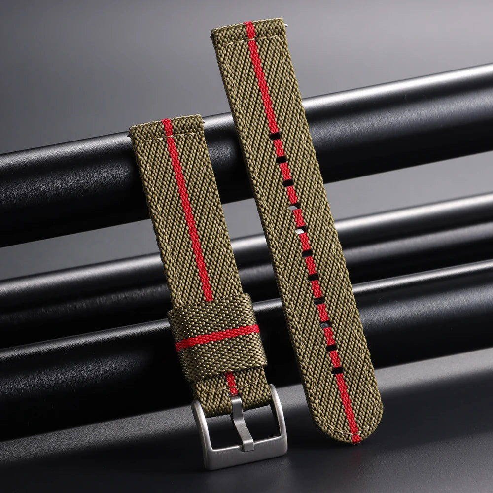Nylon Strap 20m 22mm for Tudor for Omega Watch Band Woven Canvas Fabric Band for Seiko Men Military Sport Quick Release Bracelet
