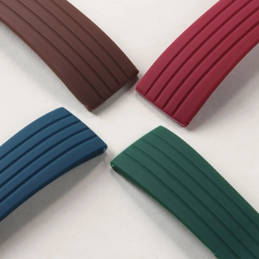 Watch Band For Seiko 18/20/22/24mm Tire Pattern Silicone Straps Rubber Universal Bracelet Quick Release Bracelet for Women Men