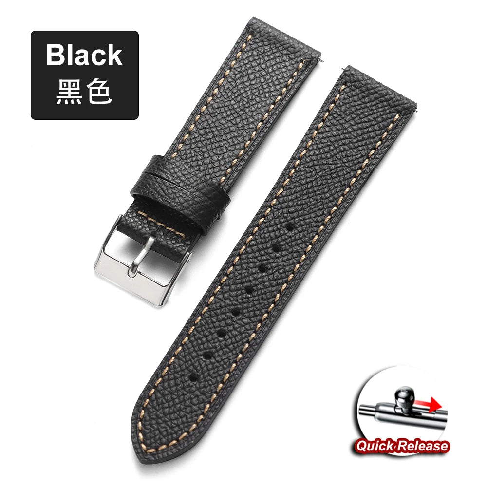 19mm 18mm 20mm 22mm Genuine Cowhide Strap for Seiko Watch Band Vintage Leather for Omega for Huawei Gt4 Bracelets Wrist Belt