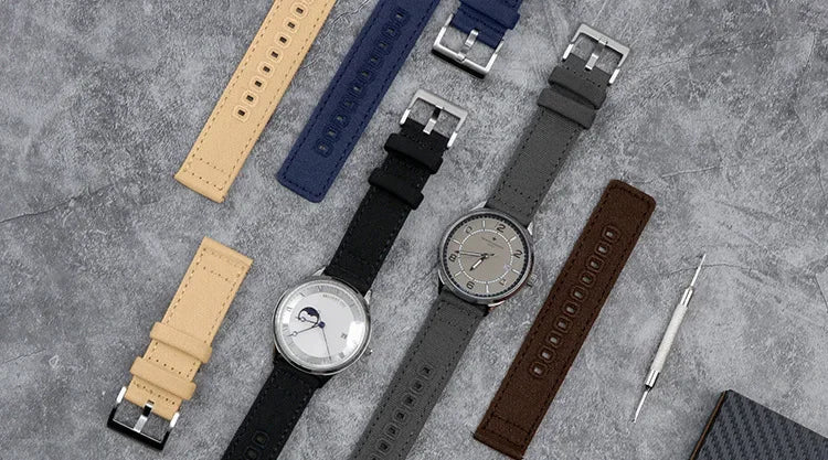 Quick Release Bracelet for Huawei Strap18mm 20mm 22mm Braided Canvas Watch Band for Samsung Galaxy 3/4 40mm 44mm Classic 46/42mm