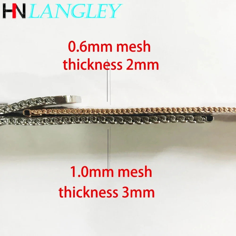 0.6mm 1.0mm Milanese Mesh Watchband 18mm 20mm 22mm 24mm Stainless Steel Bracelet 3mm Thick Strap Heavy Wristband with free tool