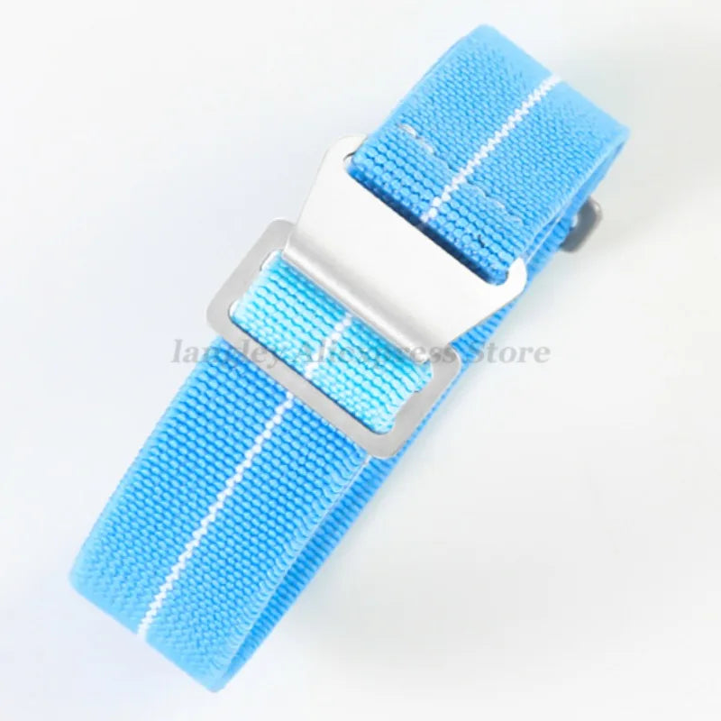 18mm 20mm 22mm Parachute Elastic Nylon Watch Strap for Omega Men Outdoors Sport Army Military Wrist Strap Bracelet Accessories