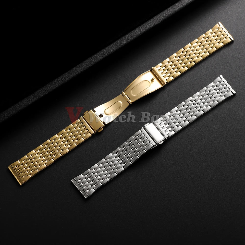 18/20/22mm Universal Adjustable Watchband for Rolex Diving Metal Belt Bracelet for Omega Solid Stainless Steel Strap for Seiko
