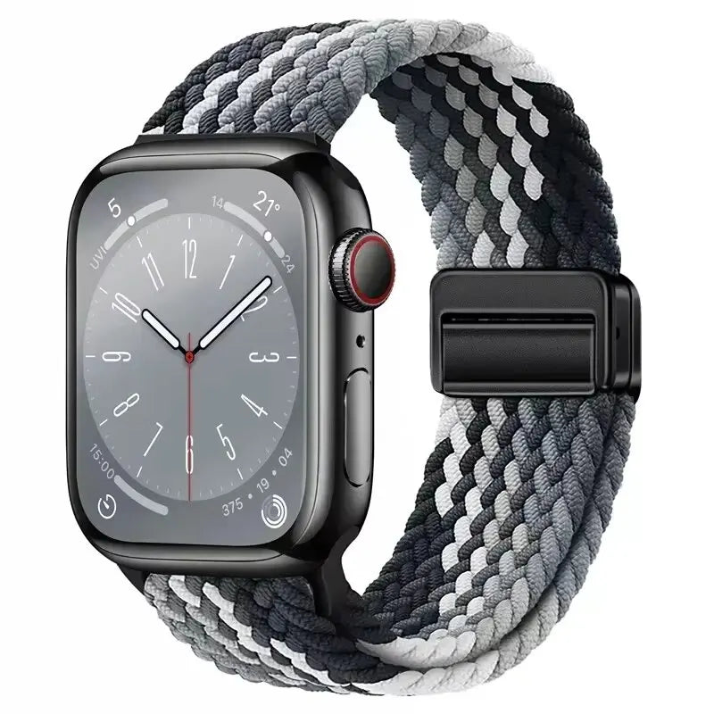 Magnetic Strap For Apple Watch Ultra 3 49mm Series 11 10 46mm 42mm Nylon Loop Band For Iwatch SE3 40mm 44mm 45mm 38/41mm Correa