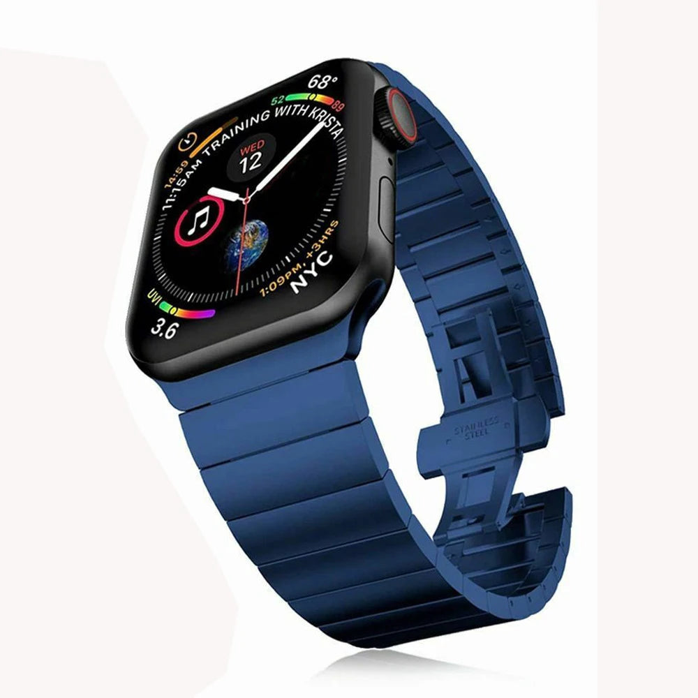 Metal Band For Apple Watch 46mm Strap Stainless Steel Watchband For Iwatch Series 11 10 Ultra 49mm 42/44/45/40mm Business Correa