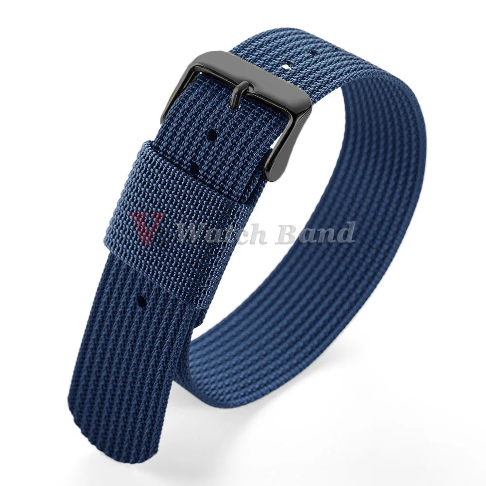 For Army Military Watch Band 18mm 20mm 22mm Ribbed Nylon Watch Strap for Swatch for Omega for Rolex for Seiko for Moonswatch