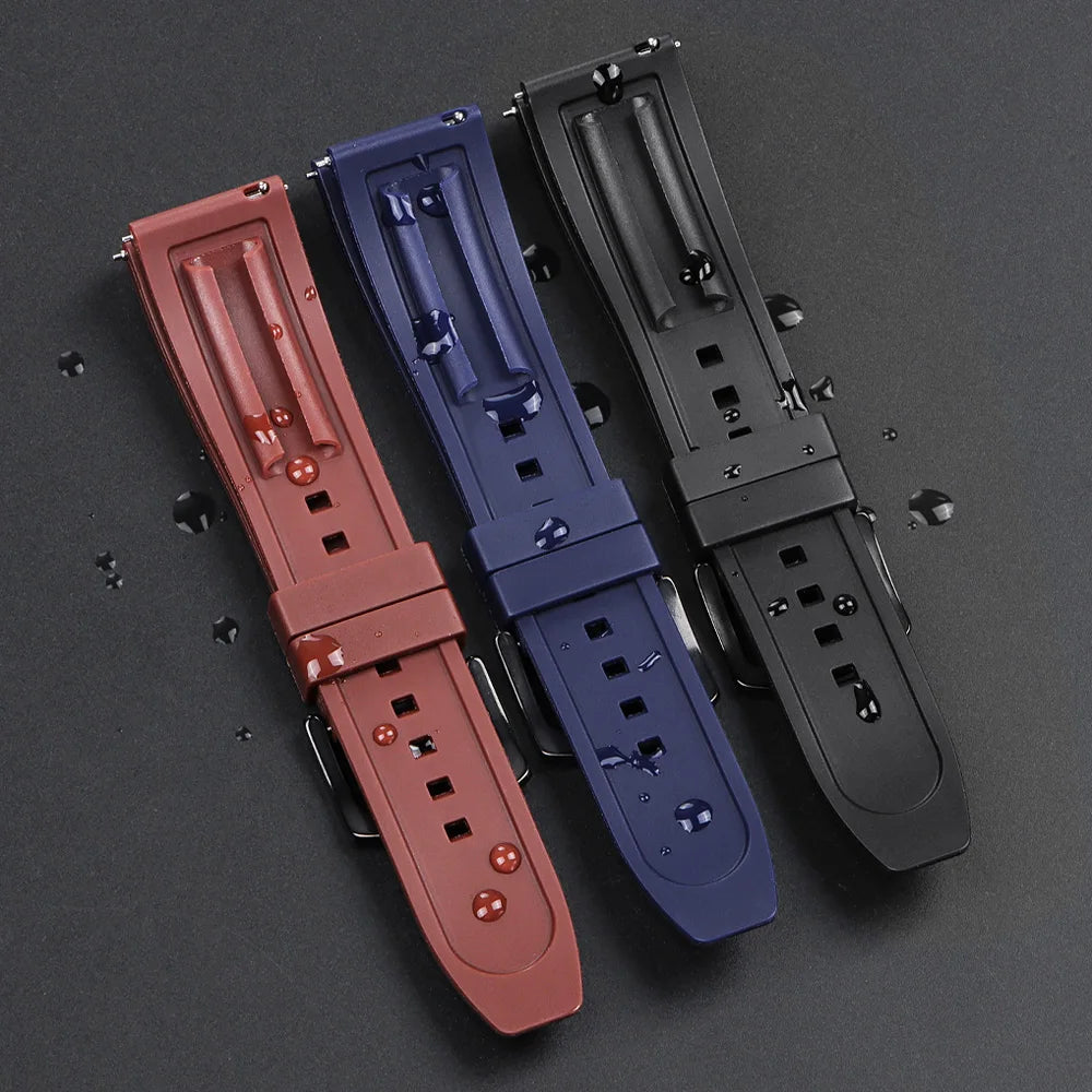 Quick Release Rubber Watch Strap for Citizen for Seiko20mm 22mm 24mm Premium Silicone Band for Omega Replace Bracelet for Tissot