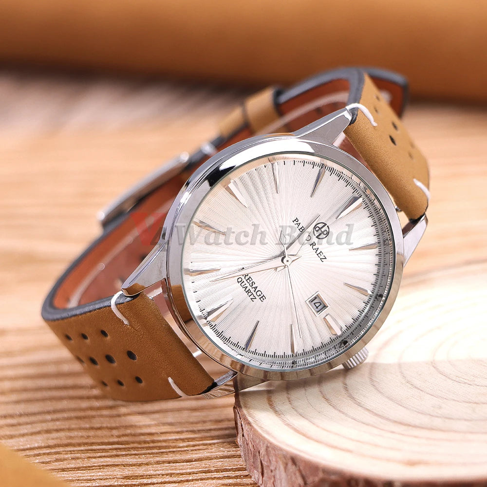Breathable Retro Band Wristband for Samsung Galaxy Watch 6 5 4 Soft Genuine Cowhide Leather Strap for Seiko 20mm 22mm Bracelet
