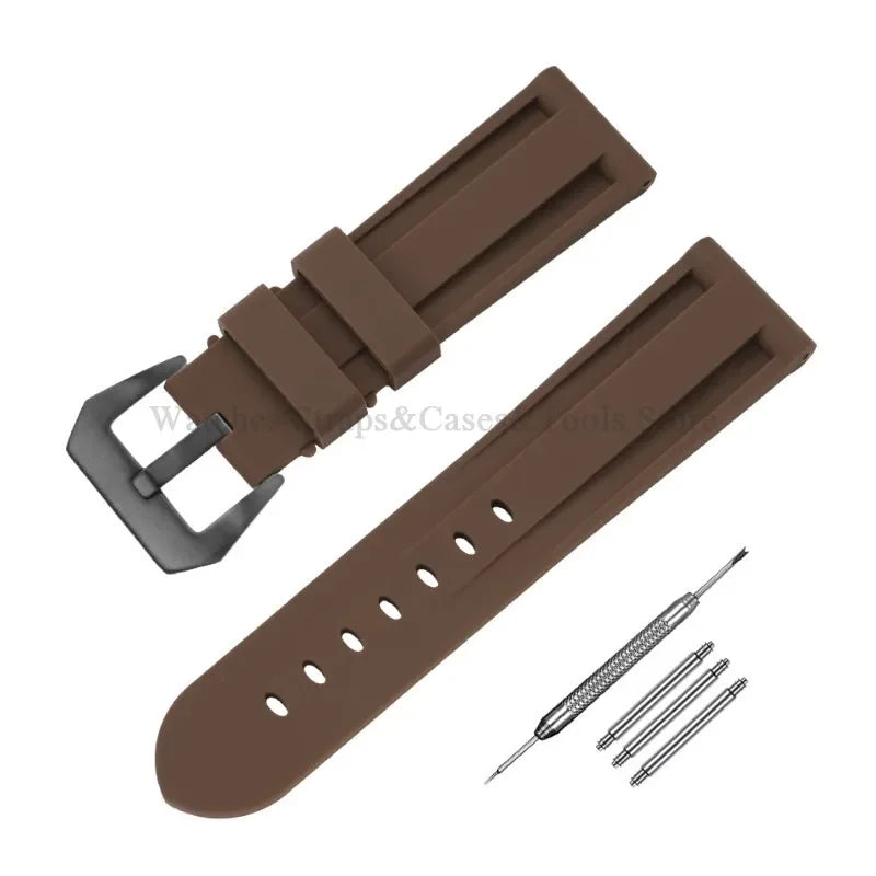 Camouflage Rubber Strap For Panerai Band 20mm 22mm 24mm 26mm Silicone MenSport Waterproof Wristband For Omega Universal Bracelet
