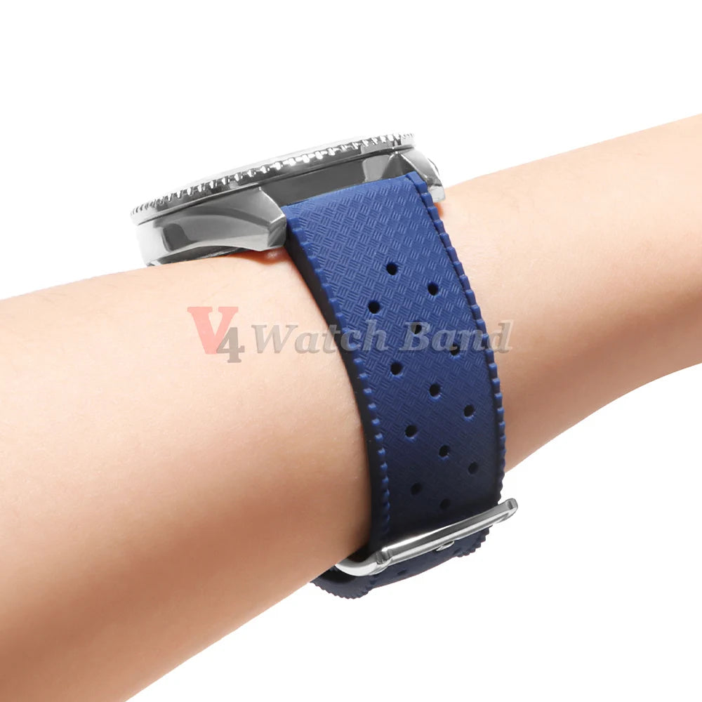 For Fossil for Seiko Bands 18/20/22mm Premium Grade Tropical Rubber Watch Strap for Oris for Omega for S-eiko SKX007 Watch Bands