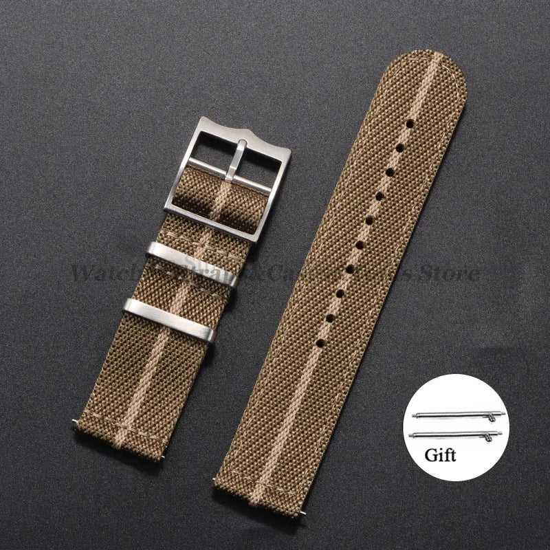 20mm 22mm Quick Release Nylon Watch Strap for Tudor Woven Canvas Fabric Band for Omega for Seiko for Military Men Women Bracelet
