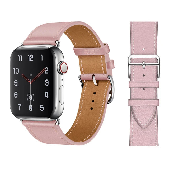 Vintage Leather Strap For Apple watch band 44mm 49mm 45mm 42mm 46mm 40mm correa bracelet iWatch series 7 8 6 SE ultra Watchband