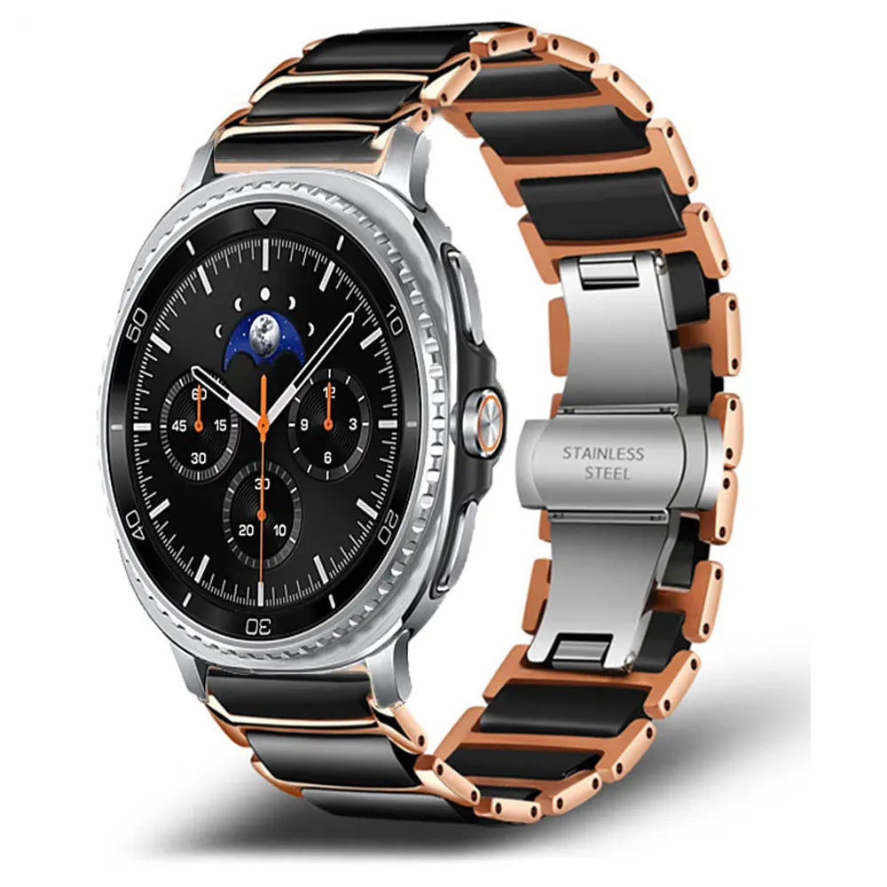 Luxury Bracelet For Samsung Watch 8 40 44mm 8Classic 46mm Band Ceramic Strap For Galaxy Watch Ultra 2 47mm Watch Accessories