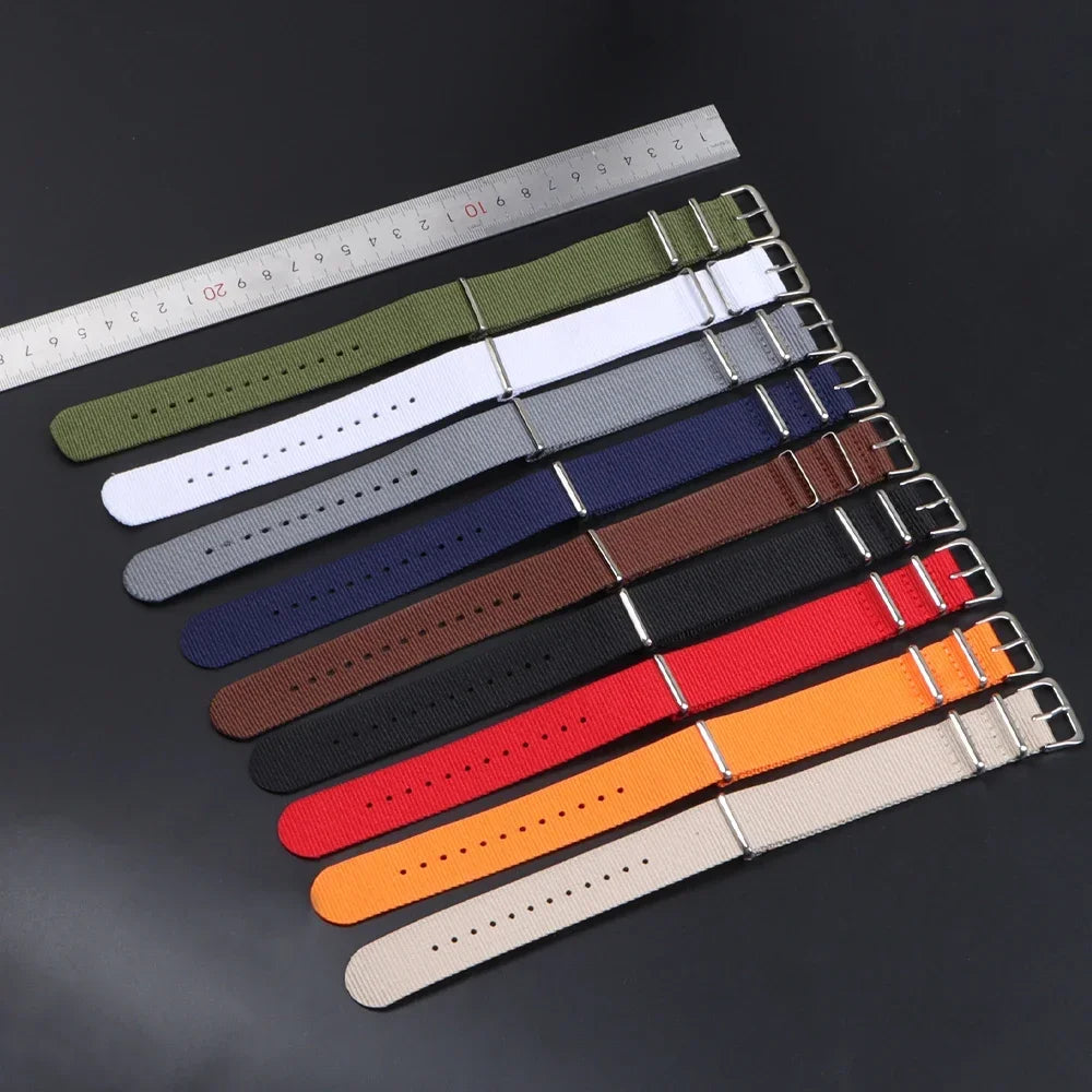 Military Casual Watchband Nylon Watch Band for Omega 20mm 22mm 18mm Strap for Seiko Army Sport High Quality Bracelet Replacement