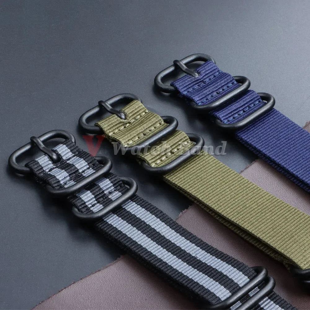18mm 20mm 22mm Strap for Seiko High Quality Nylon Watch Band for Omega Army Sport Bracelet Replacement Military Casual Watchband