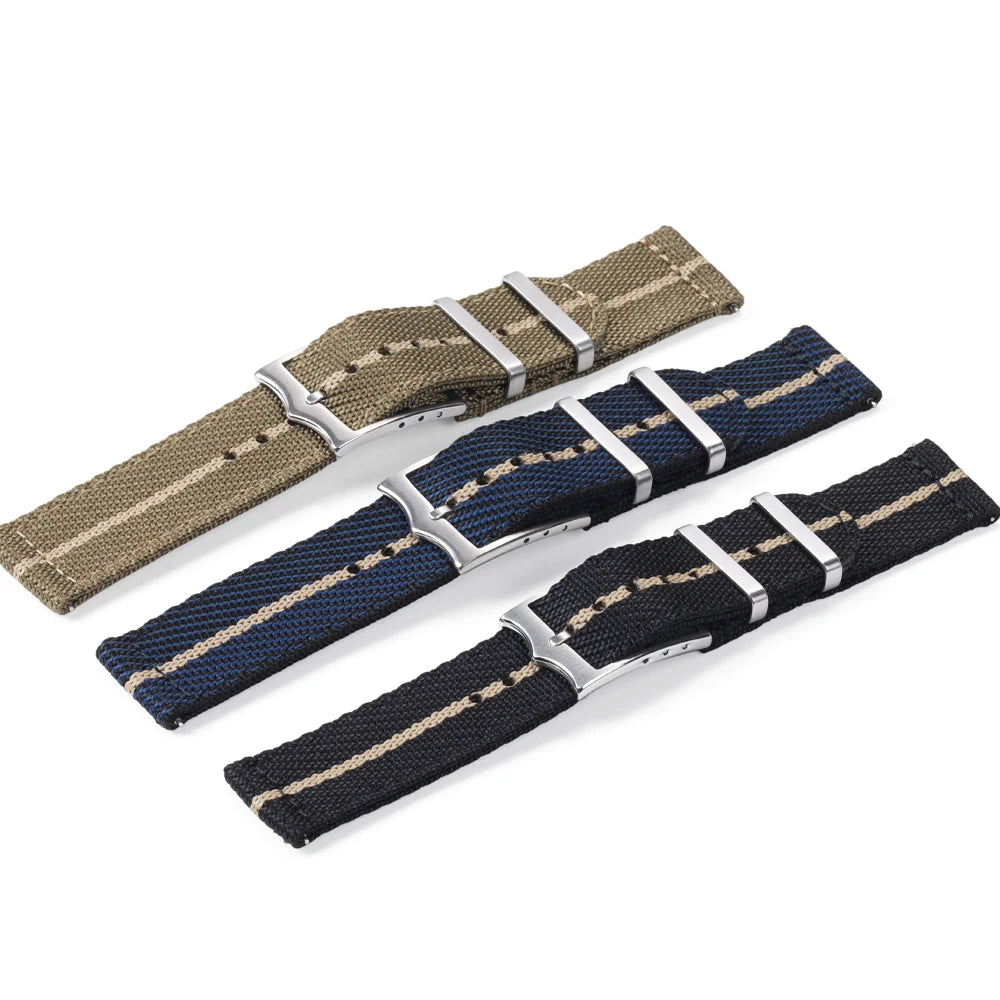 Nylon Military Strap for Tudor Men Women Woven Canvas Fabric Watch Band for Omega for Swatch 20mm 22mm Quick Release Bracelet