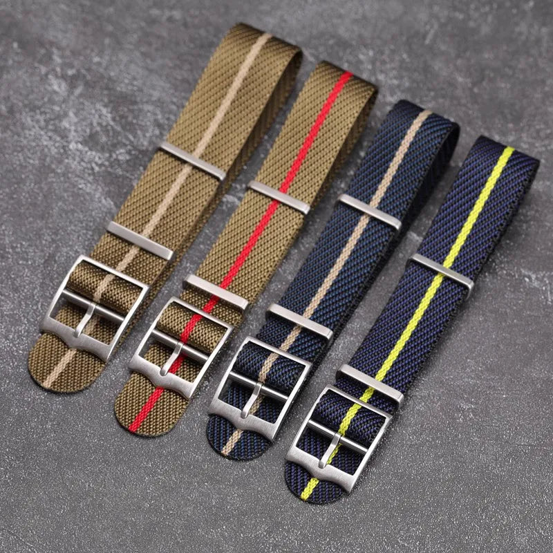 Premium Nylon Watch Band for Rolex for Tudor Army Military Strap for Seiko Fabric Canvas Bracelet Men Sport Wristband 20mm 22mm