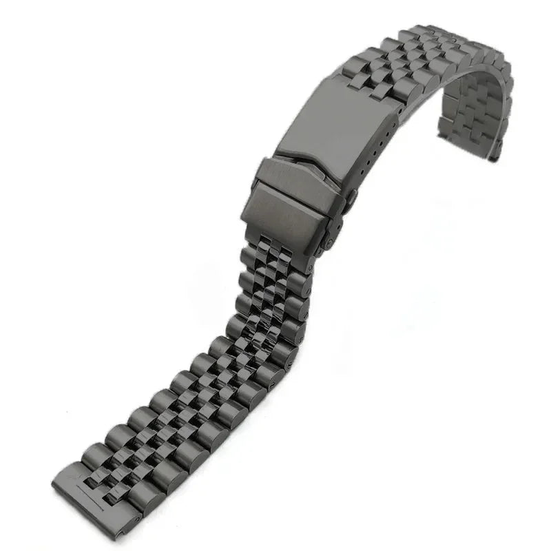 Watchband for Seiko Bracelet for Jubilee Diving Watchband  Solid Buckle Screw Remove Link Band 20mm 22mm 24mm 316L Steel Strap