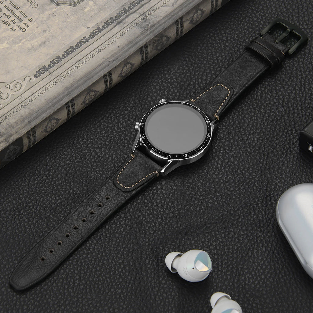 Retro Genuine Leather Watchband for Seiko Snxs79 Watch Straps Men Women for Rolex Oyster 18mm 20mm 22mmWrist Belt Bracelet