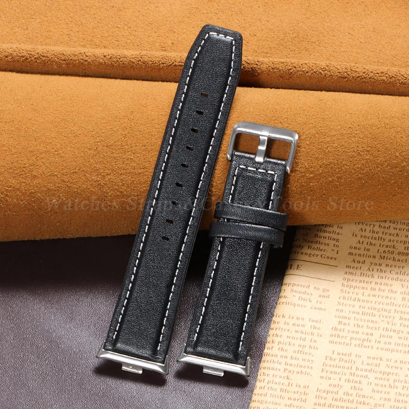 Leather Watch Bracelet for Redmi Watch 4 Wrist Strap for Xiaomi Mi band 8 pro Watchband for Smart Watch Sports Strap Accessoeies