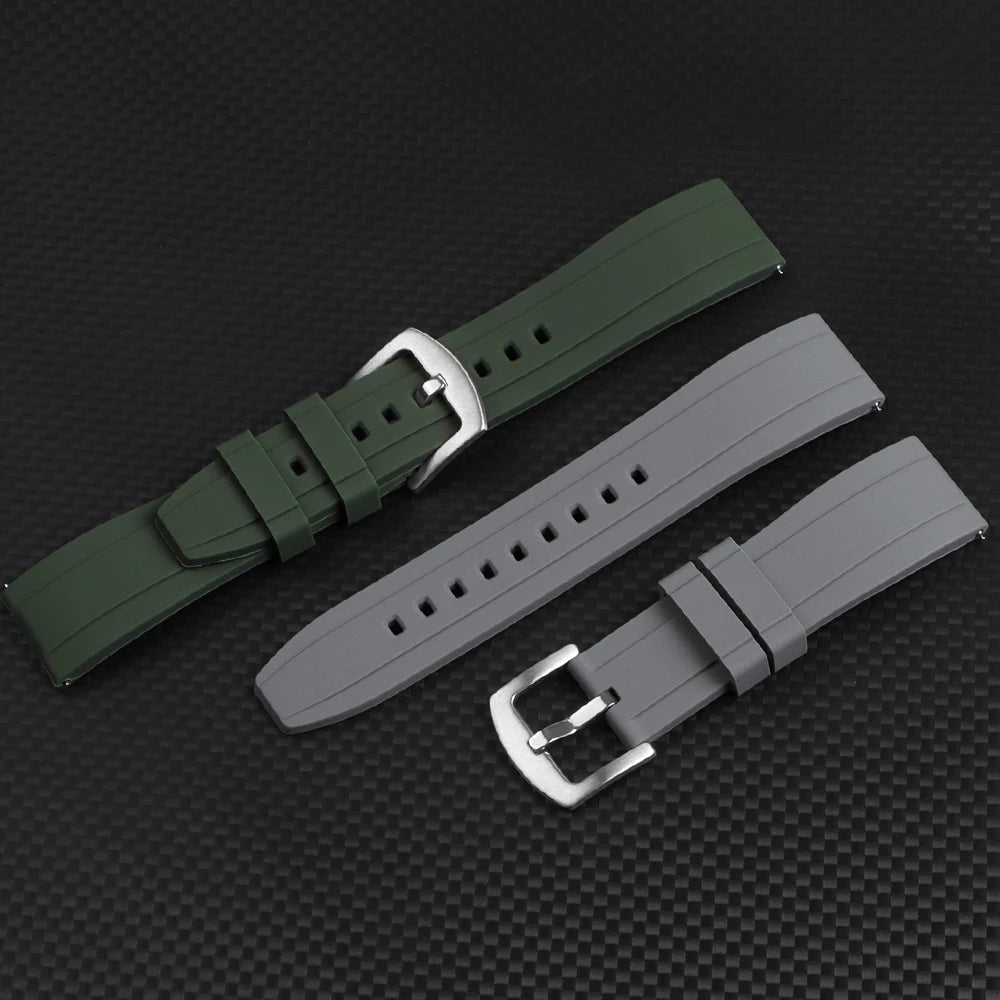 Universal Watrproof Rubber Strap for Rolex 20mm 22mm for Armani for Omega Wristbelt Sport Silicone Watch Band for Seiko Bracelet