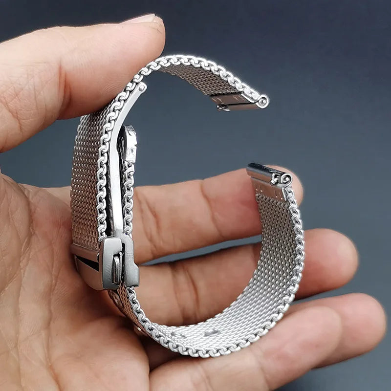 Strap for Omega for Seamaster 300 007 Watch Band 20mm 22mm Stainless Steel  Luxury Mesh Bracelet Business Watch Accessories