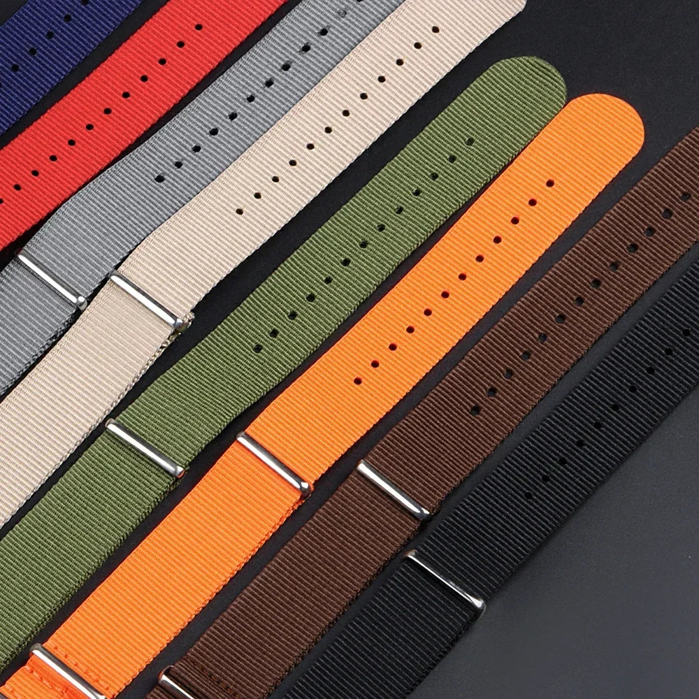 Military Casual Watchband Nylon Watch Band for Omega 20mm 22mm 18mm Strap for Seiko Army Sport High Quality Bracelet Replacement
