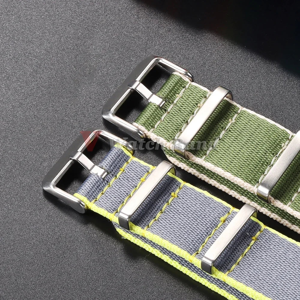 Nylon Strap for Omega Seamaster 007 20mm 22mm Soft Nylon Bracelet for Seiko Wristband Military Watchband for Samsung Watch 3/4/5