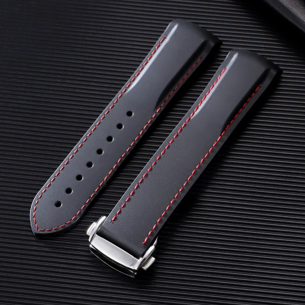 Rubber Strap for Omega Seamaster 20mm 22mm Rubber Silicone Universal Watch Band Waterproof Wrist Bracelet for Rolex for Tudor
