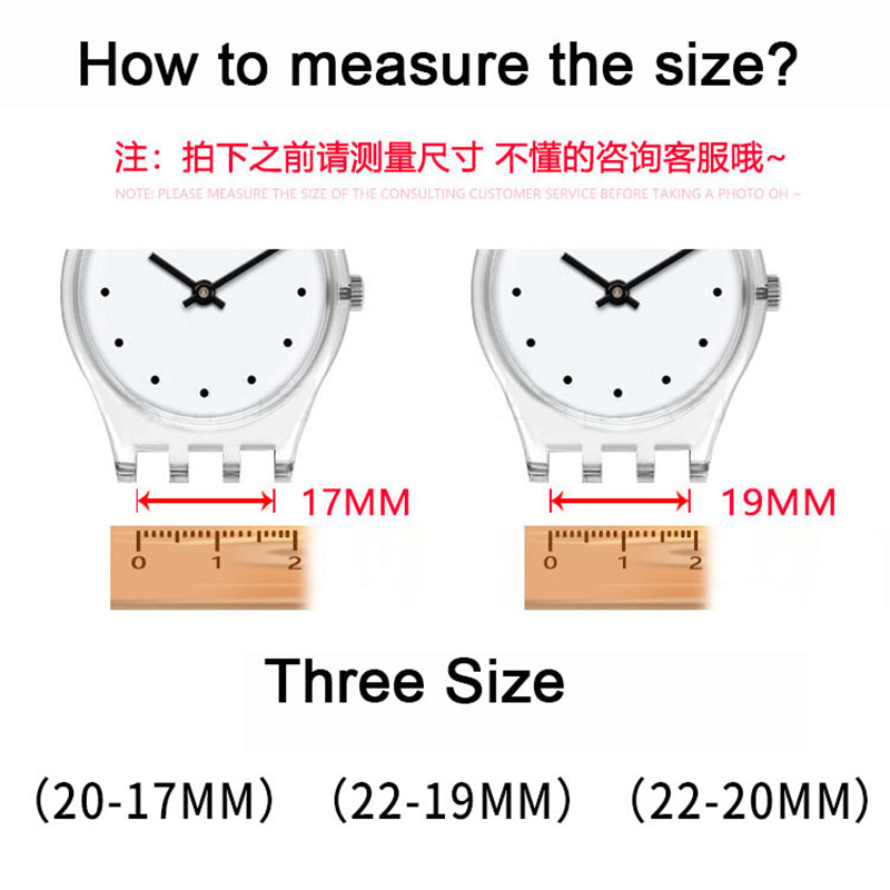 for SWATCH Watch Strap 17mm 19mm Genuine Cowhide Leather Bracelet Men Women Waterproof Sport Replacement Watchband