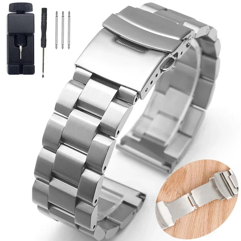 Metal Strap Stainless Steel Bracelet for Seiko Watch Luxury Buckle for SEIKO Wristband 19mm 21mm 25mm 18mm 20mm 22mm 24mm