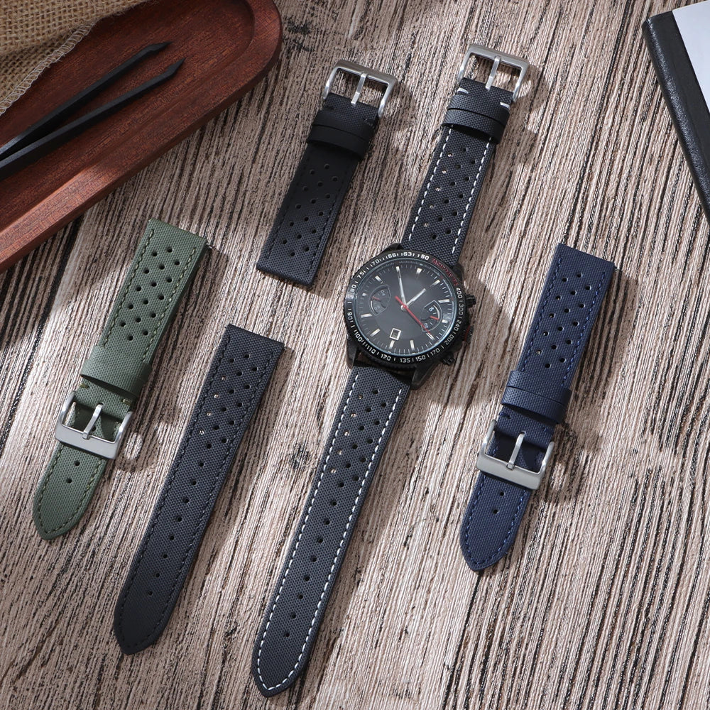 18/20/22mm Nylon Quick Release Waterproof Oxford Watchbands Sailcloth Straps for Omega for Blancpain for Seiko Watches Men Women