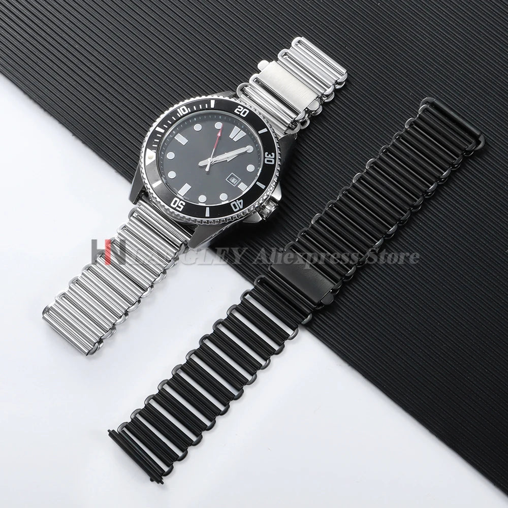 18mm 20mm 22mm Quick Release High Quality Stainless Steel Watch Strap for Huawei WatchGT4/GT5 Universal Men Bracelet Accessories