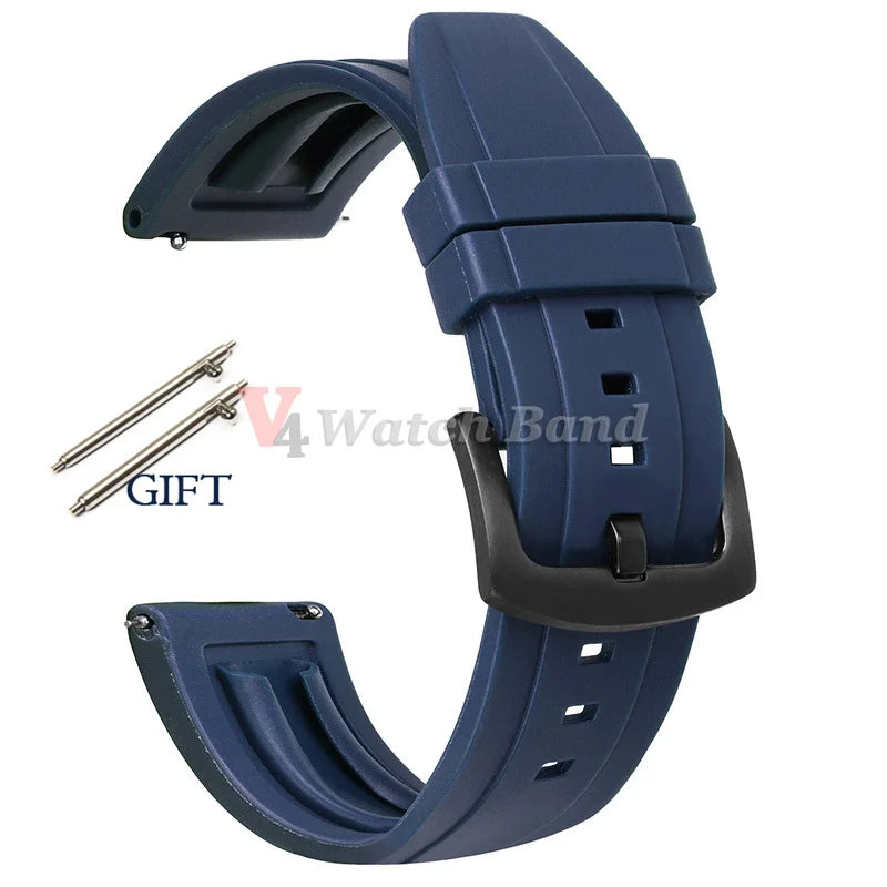 20mm 22mm 24mm Strap Silicone for Seiko Turtle Abalone Men Bracelet for Seiko 5 Skx Sports Rubber Wristband Quick Release Band