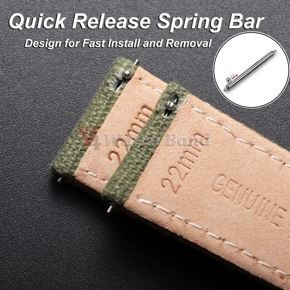 20mm 22mm Nylon Watch Band for Seiko Army Military Canvas Woven Nylon Strap Women Men Sport Watch Bands Quick Release Wristband