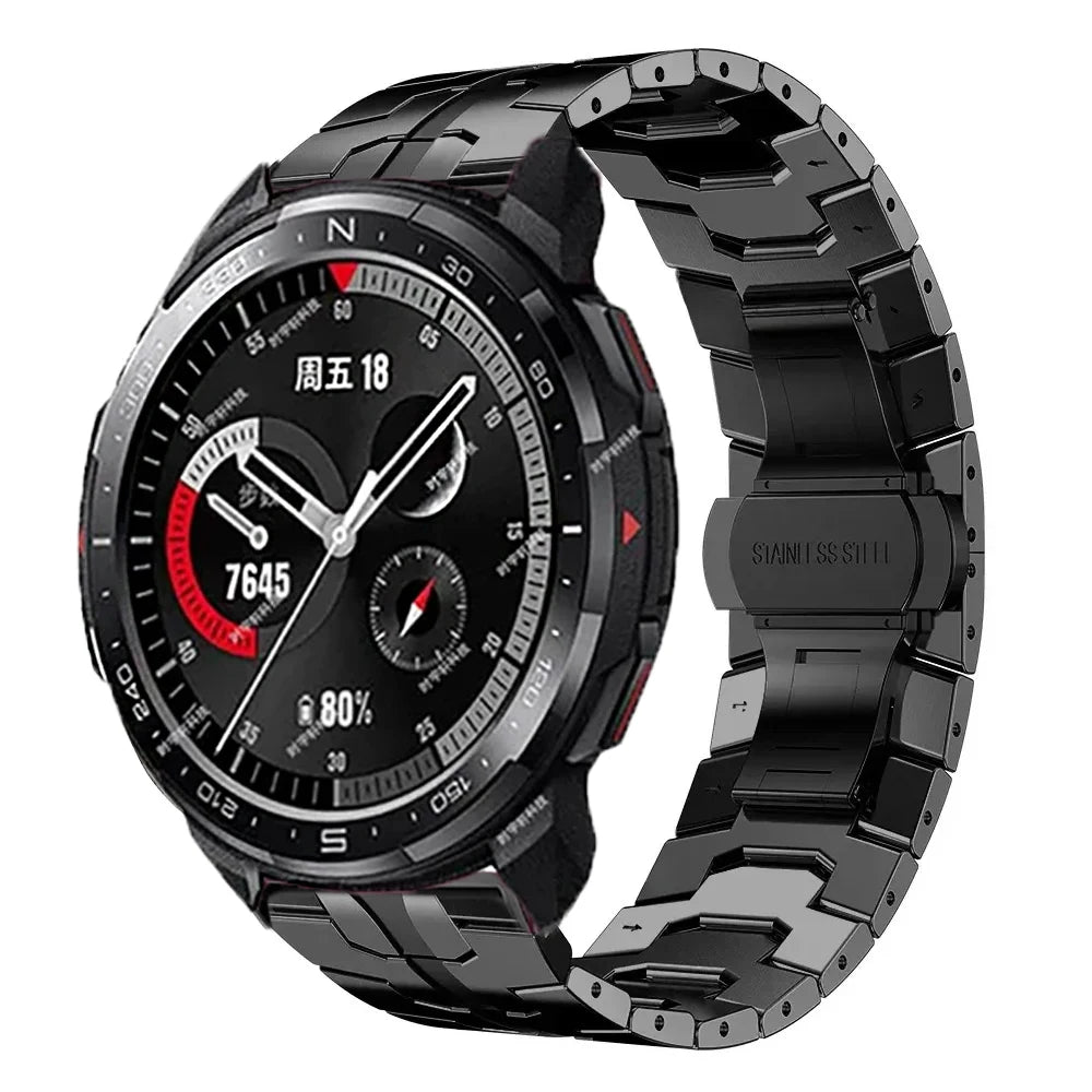 22mm Metal Band For Huawei Honor GS 3 GS Pro Strap Stainless Steel Bracelet For Honor Magic Watch2 46mm Magic1/2 Business Correa