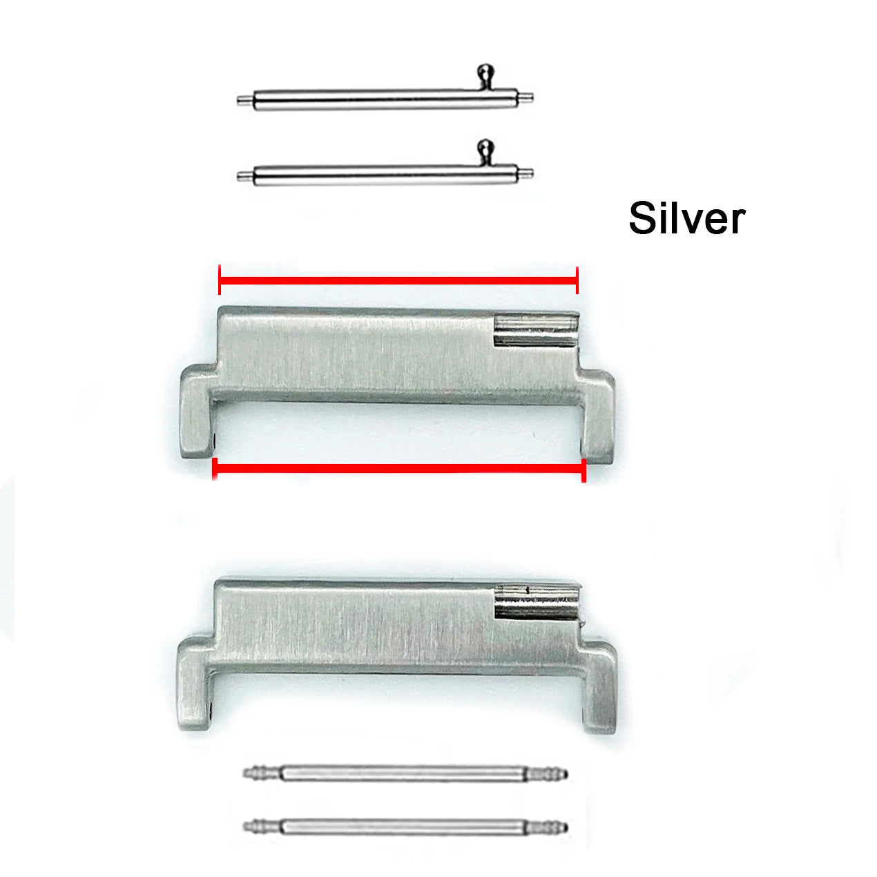 Watch Strap Adapter 20mm-22mm Spring Bars To Quick Release Pins Band Connectors for Samsung Galaxy Watch 3 Watchband Accessories