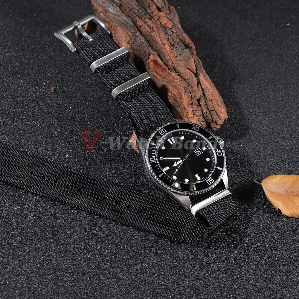 18mm 20mm 22mm Nylon Watch Strap Military Casual Watchband for Seiko Army Sport Bracelet Brown Green Black Band Replacement Belt