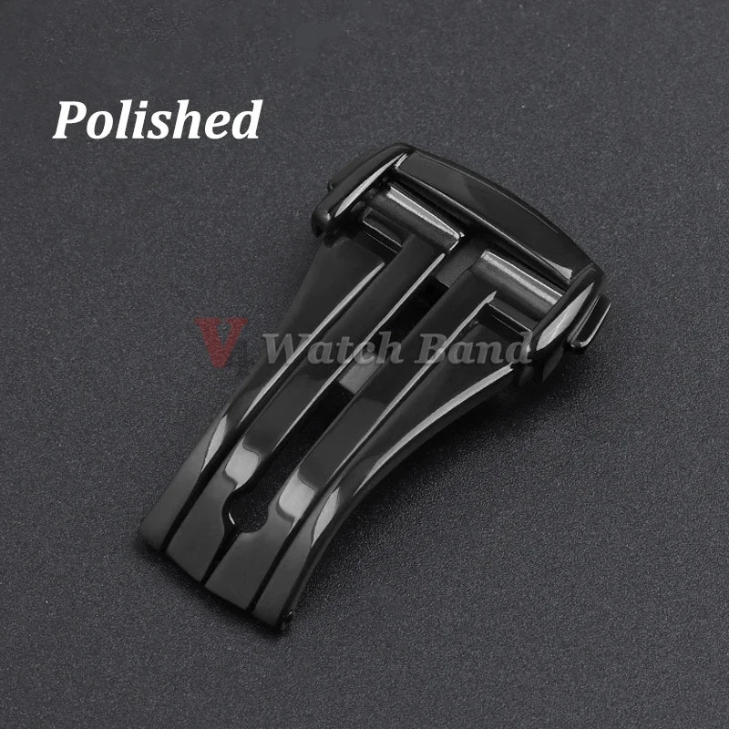 20mm Metal Watchband Buckle for OMEGA 18mm 16mm Steel Clasp for Leather Rubber Watchband Butterfly Button Folding Buckles