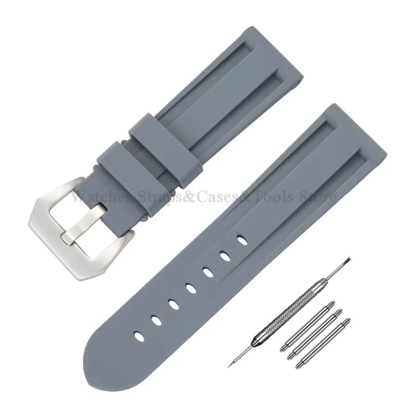 Camouflage Rubber Strap For Panerai Band 20mm 22mm 24mm 26mm Silicone MenSport Waterproof Wristband For Omega Universal Bracelet