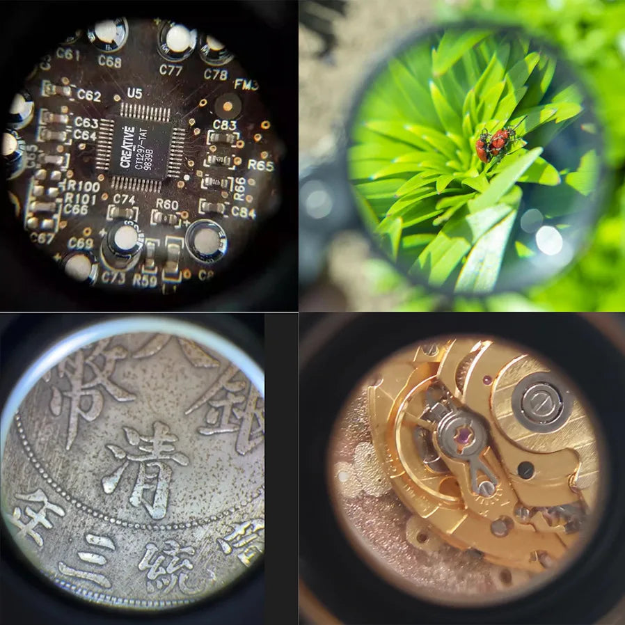 1/Set 5X 10X 15X Magnifying Glass Clip on Magnifier for Watchmaker Jewelry Watch Repair Tools Magnifying Glass Kit Service Tool