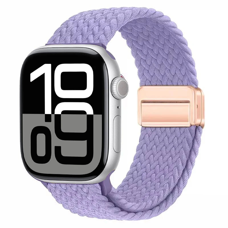 Magnetic Strap For Apple Watch Ultra 3 49mm Series 11 10 46mm 42mm Nylon Loop Band For Iwatch SE3 40mm 44mm 45mm 38/41mm Correa