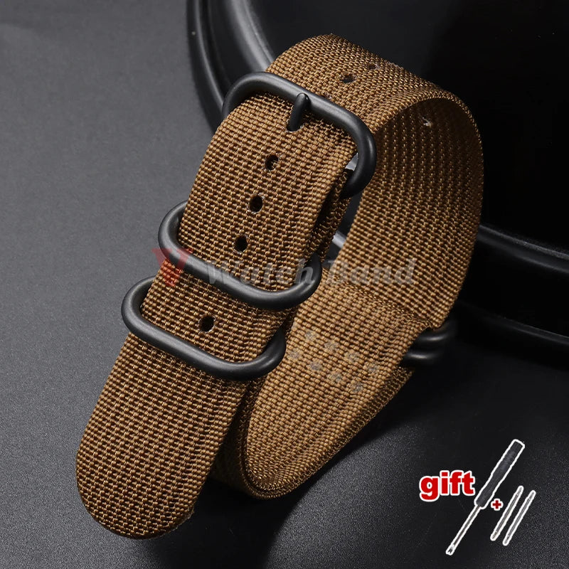 High Quality Durable Nylon Watch Band for Omega Strap for Seiko Military Casual Bands Replace Army Sport Bracelet 20mm 22mm 18mm