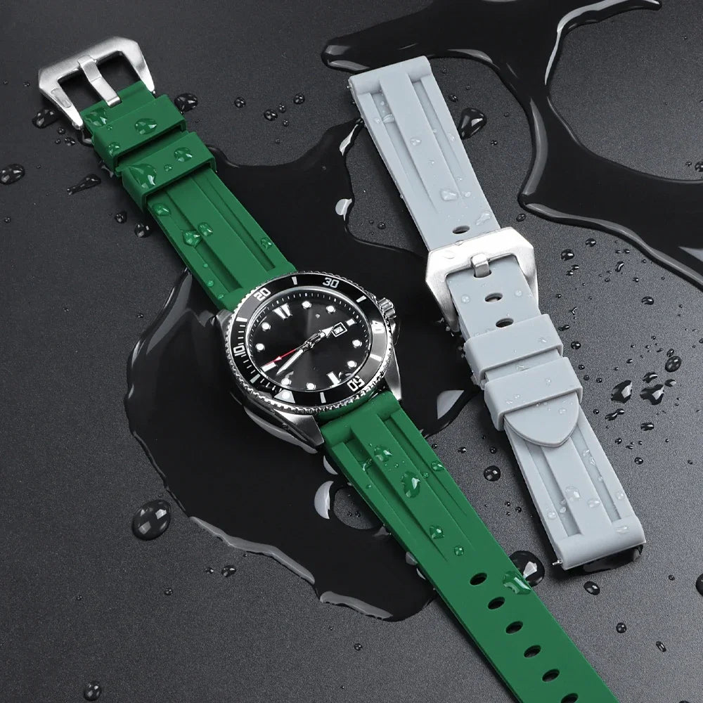 20 22mm 24mm 26mm Strap for Panerai PAM Watch Band for Omega for Seiko Quick Release Silicone Wristband for Casio Sport Bracelet