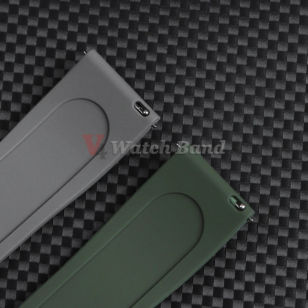 Universal Watrproof Rubber Strap for Rolex 20mm 22mm for Armani for Omega Wristbelt Sport Silicone Watch Band for Seiko Bracelet